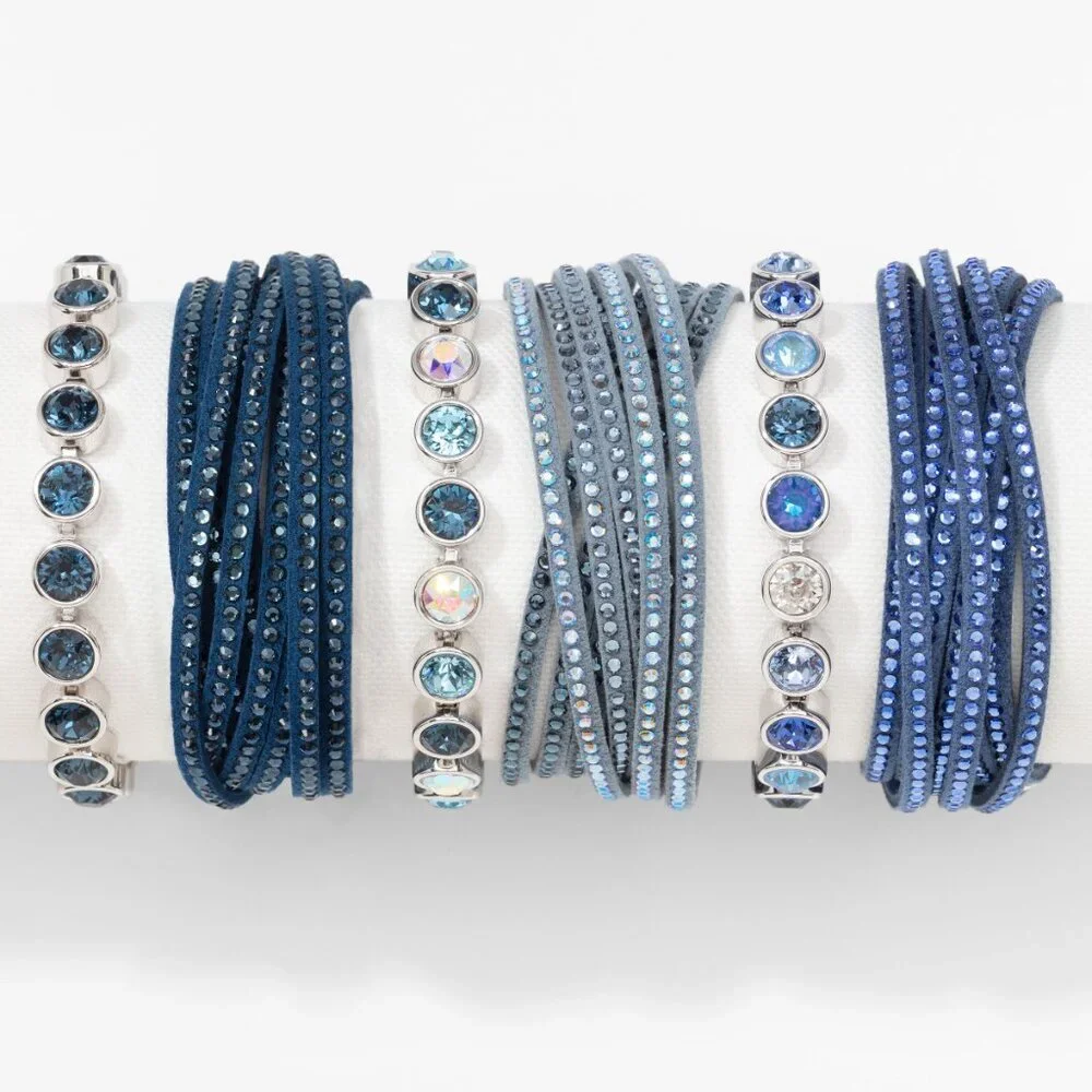 MONTANA BLUE Ice Bracelet by‎ Touchstone Crystal by Swarovski ✨ New in box